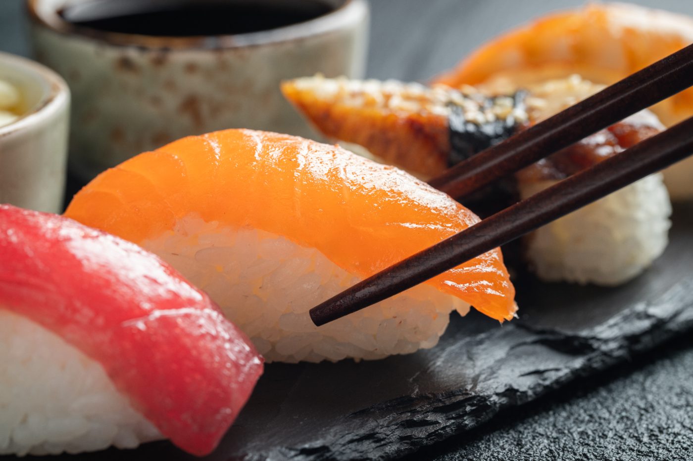 Vers gerolde sushi, mooi opgemaakt