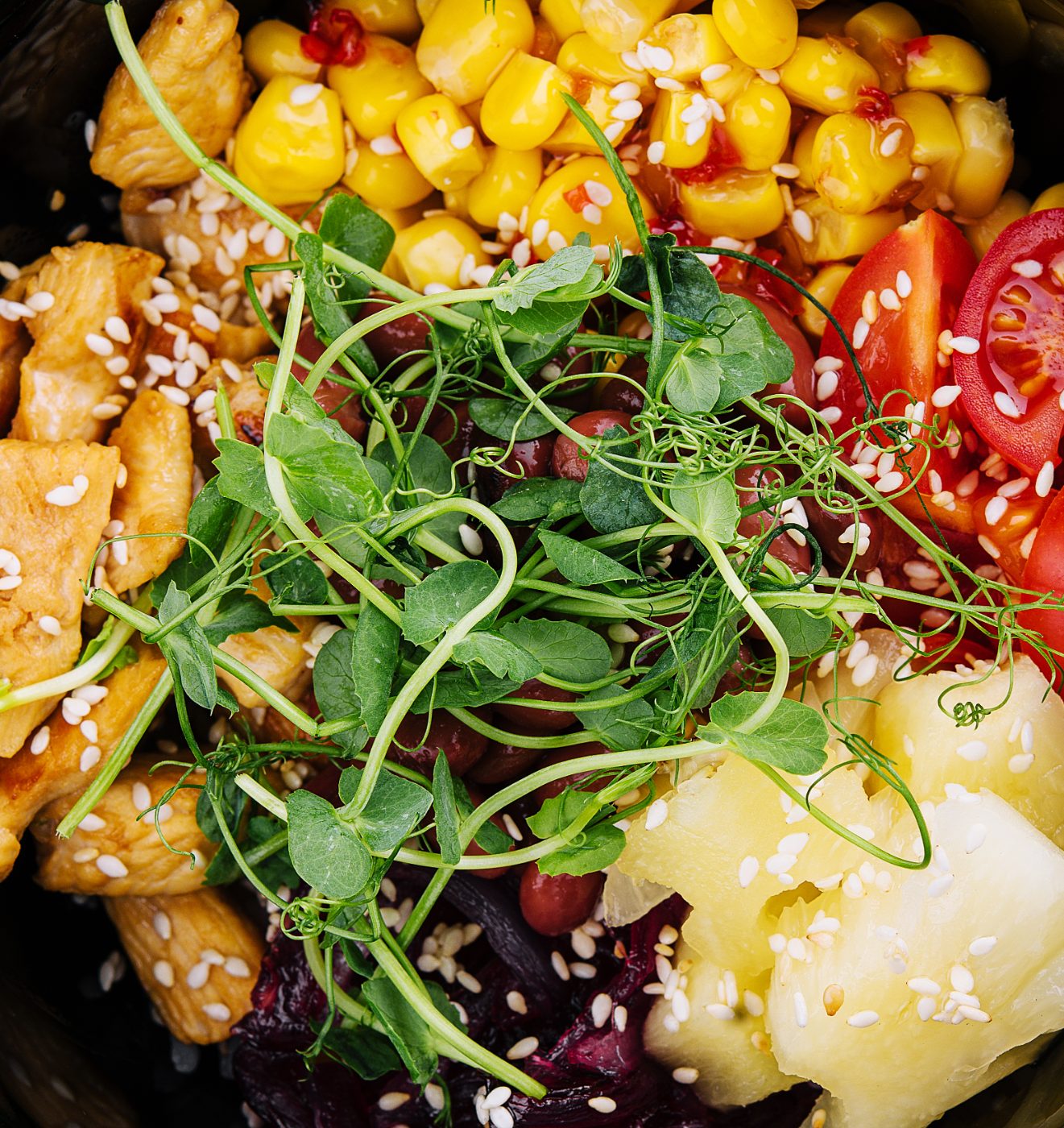 Kleurrijk en vers vegan gerecht